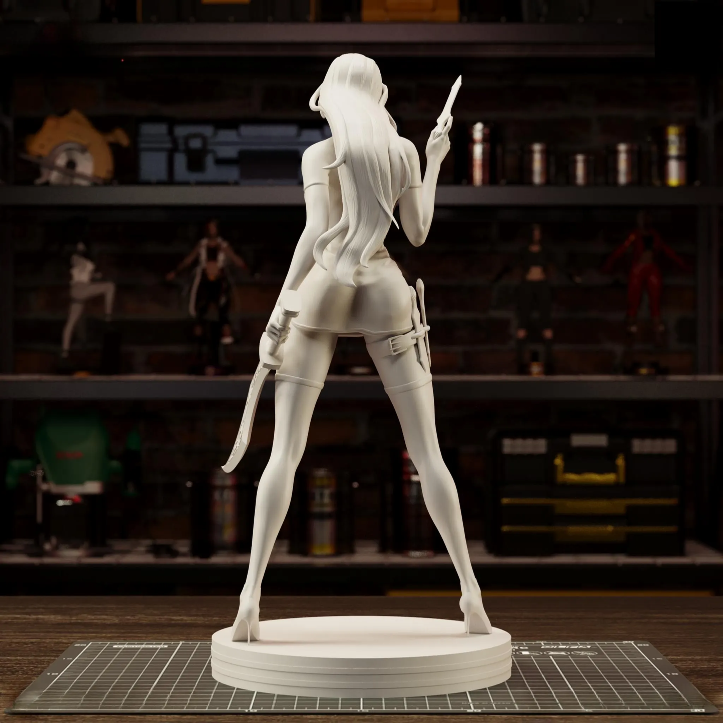 Katarina Figurine – Handcrafted 3D Printed Statue | League of Legends Character Sculpture
