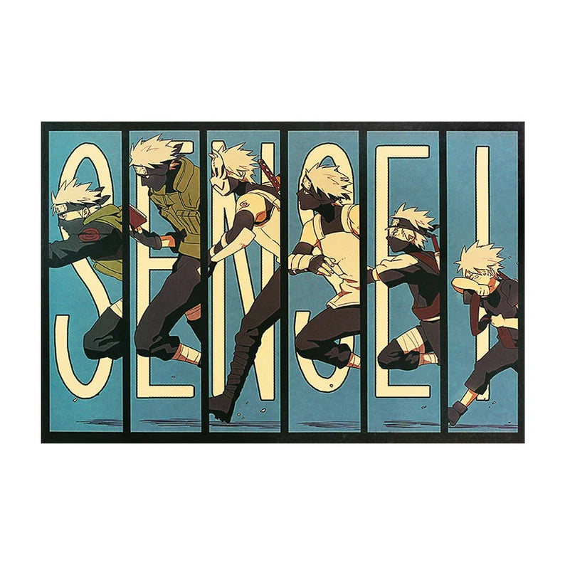 Naruto Retro Anime Kraft Paper Poster For Your Home Decor & Nostalgic Collector Lovers Gift