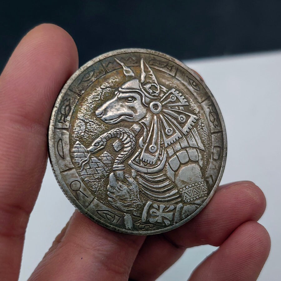 Anubis Coin For Collectors Lovers, Every Day Carry Decision Coin Or Challenge Coin