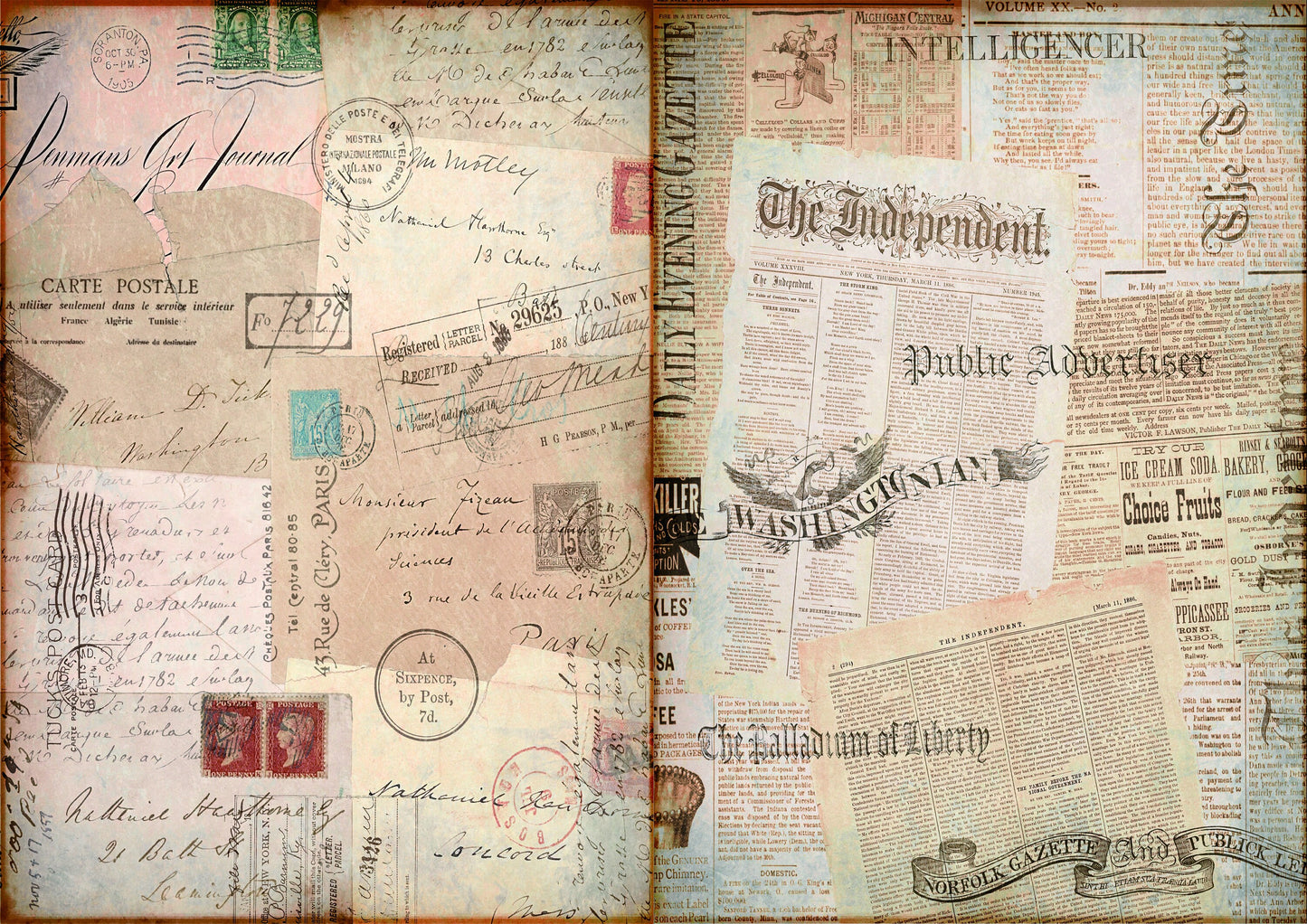 Wizard School Junk Journal Scrapbook Paper For DIY Crafts, Retro Junk Journal Background Paper Pack Supplies