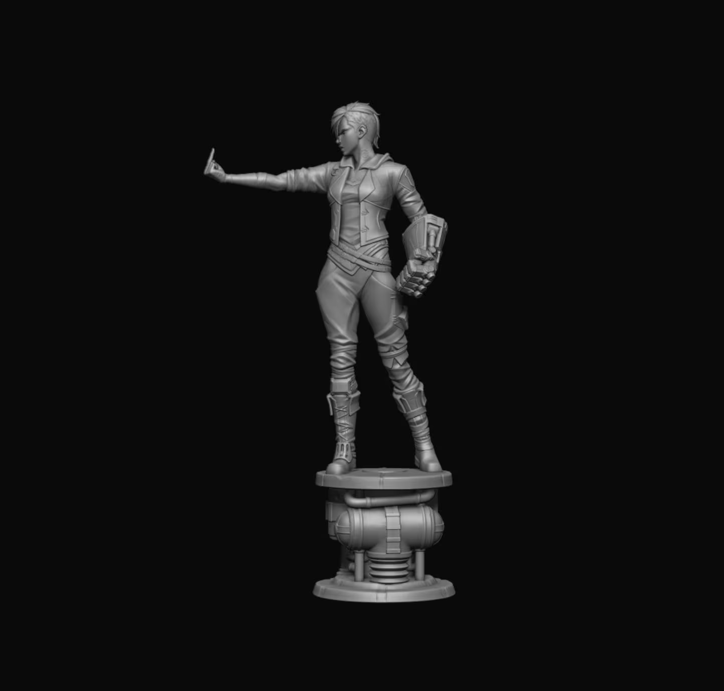 Vi – Handcrafted 3D Printed Figurine | Sci-Fantasy Collectible for Gamers & Collectors