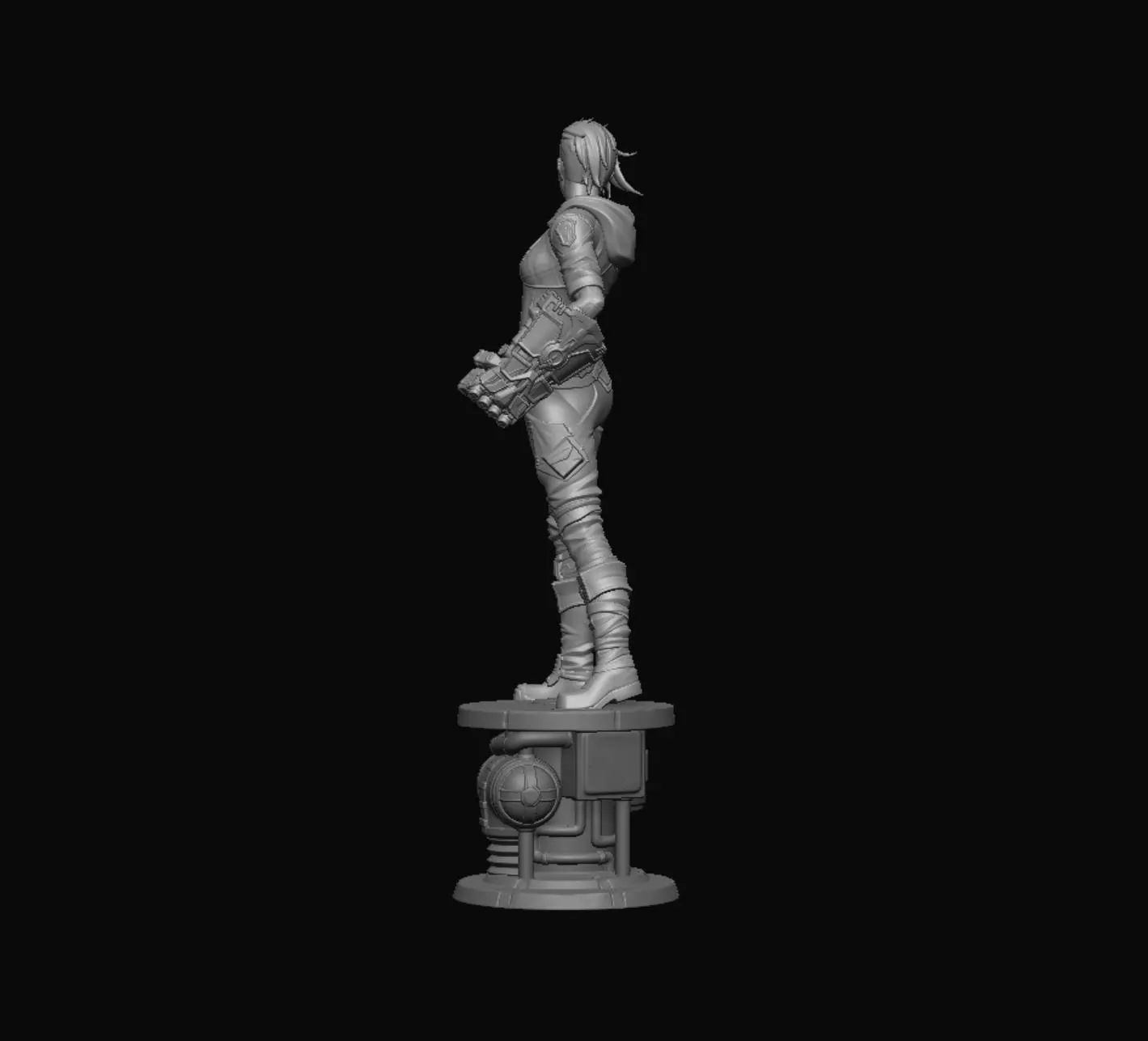 Vi – Handcrafted 3D Printed Figurine | Sci-Fantasy Collectible for Gamers & Collectors