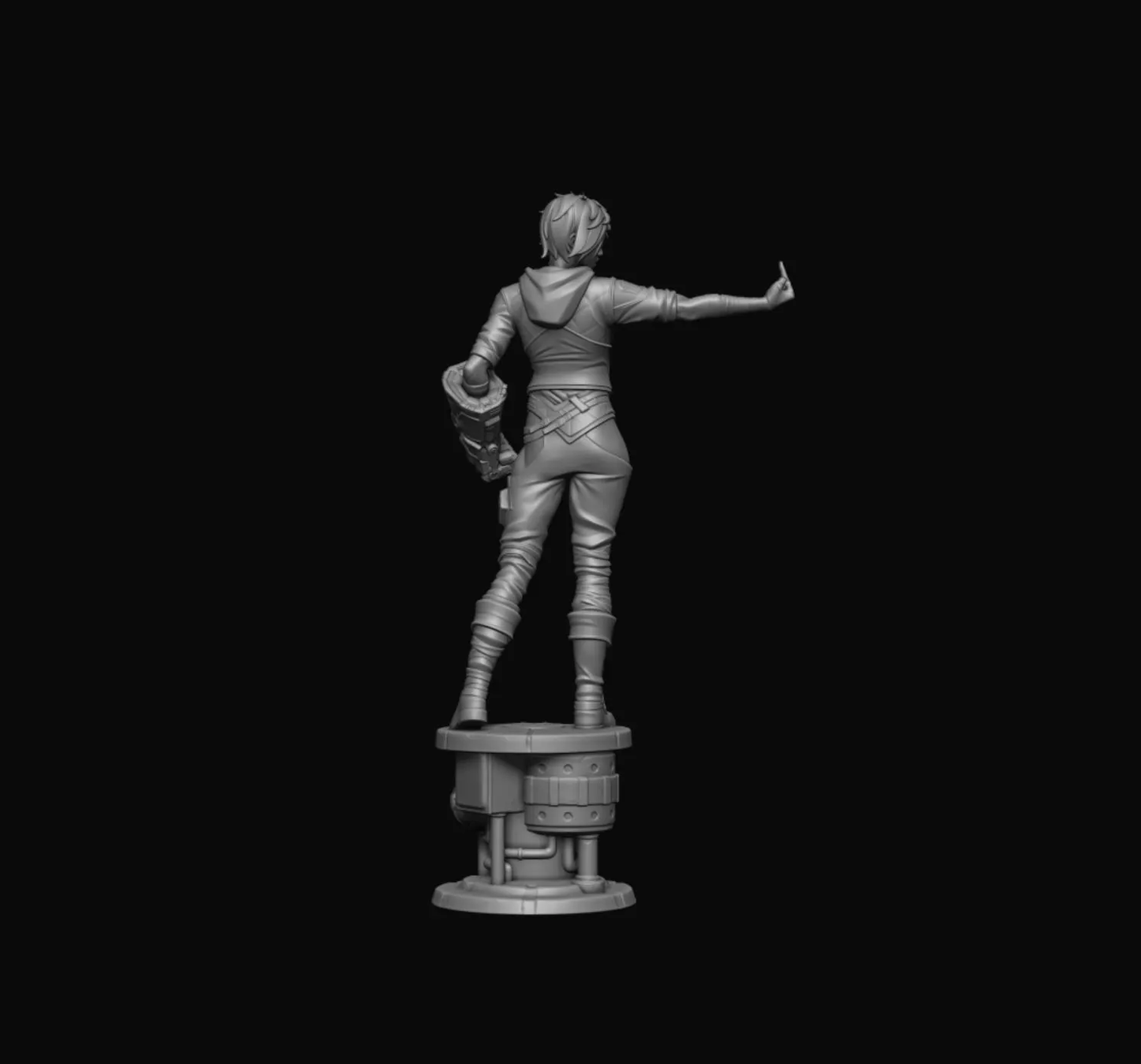 Vi – Handcrafted 3D Printed Figurine | Sci-Fantasy Collectible for Gamers & Collectors