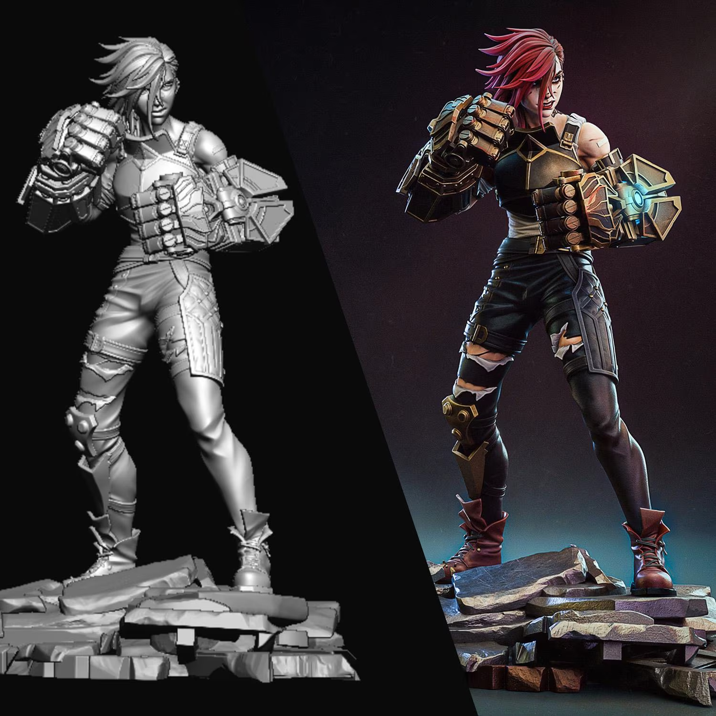 Jayce – Handcrafted 3D Printed Figurine | Arcane-Inspired Collectible for Gamers & Fans