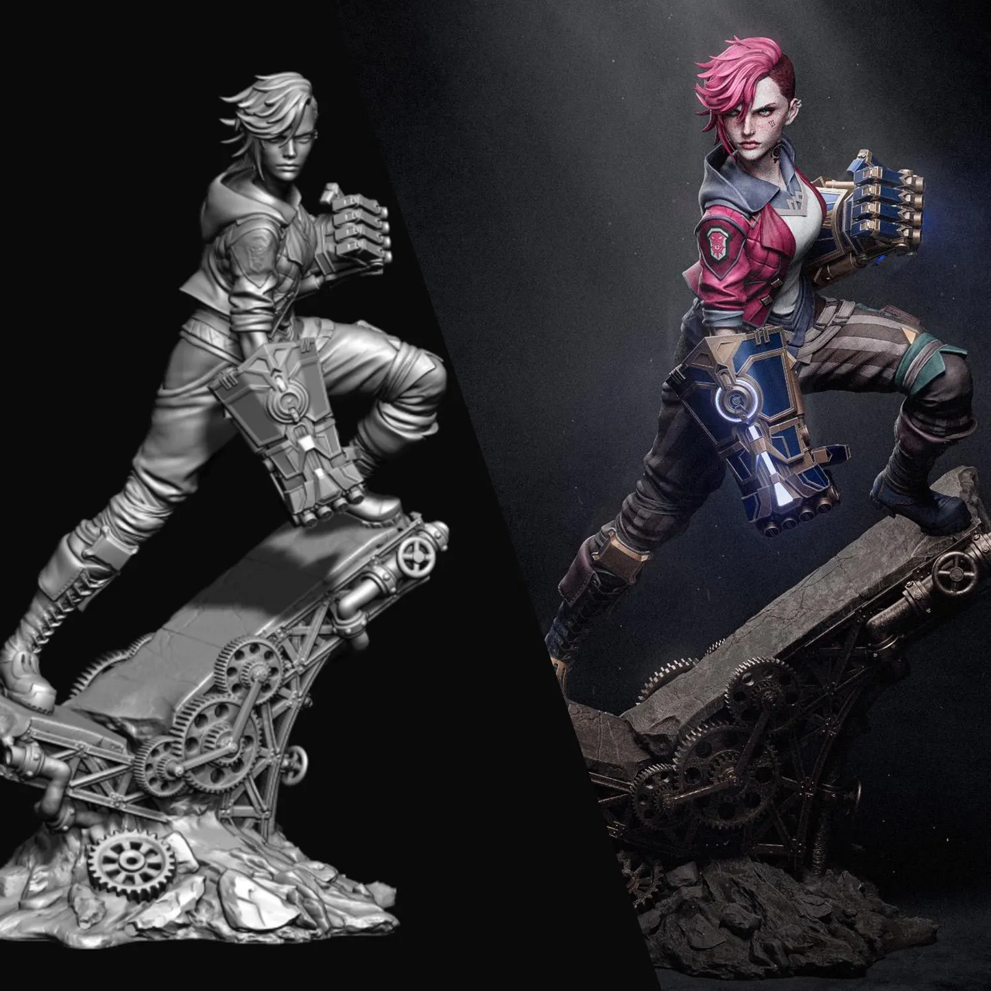 Vi – Handcrafted 3D Printed Figurine | Sci-Fantasy Collectible for Gamers & Collectors