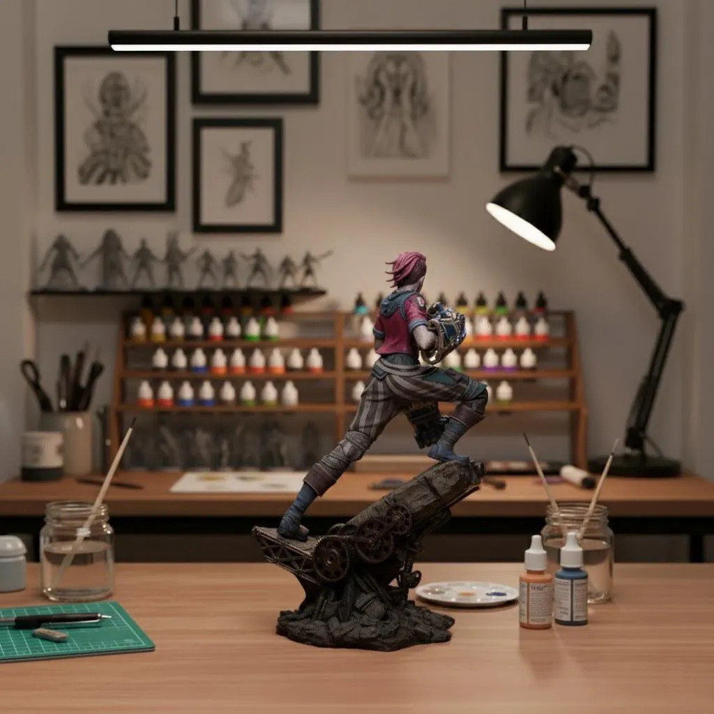 Vi – Handcrafted 3D Printed Figurine | Sci-Fantasy Collectible for Gamers & Collectors