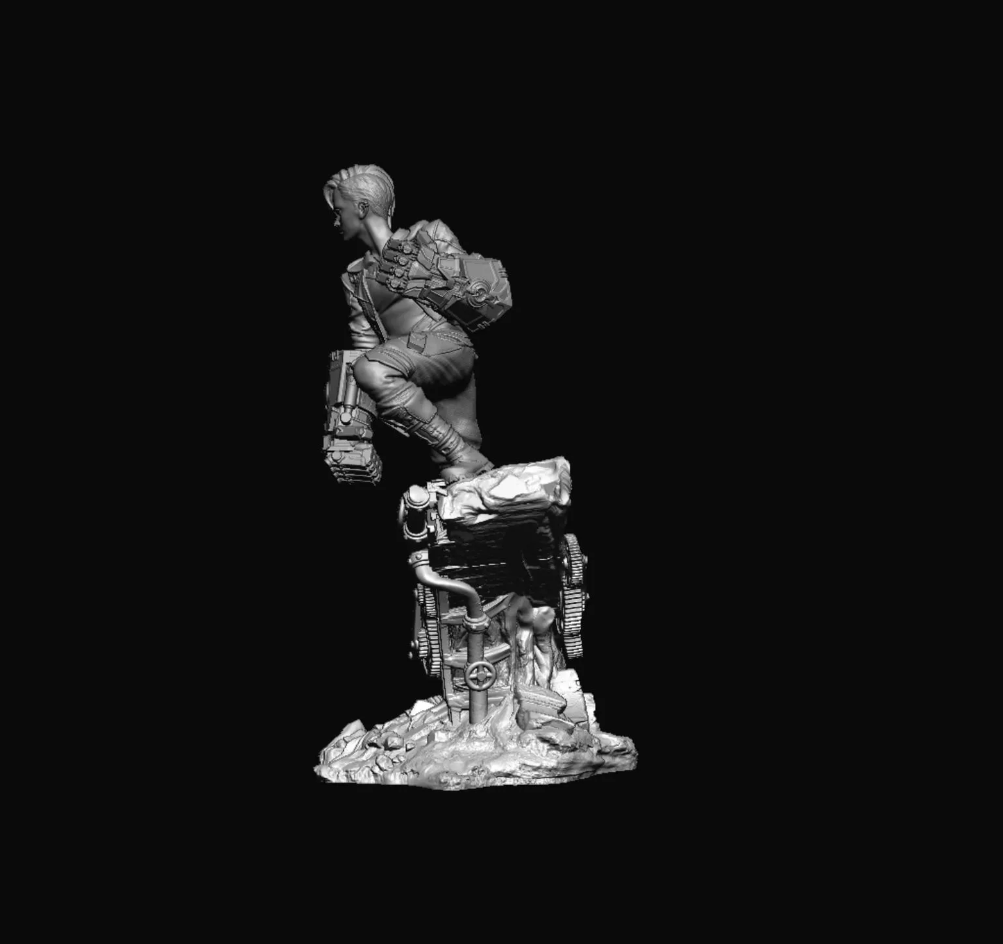 Vi – Handcrafted 3D Printed Figurine | Sci-Fantasy Collectible for Gamers & Collectors