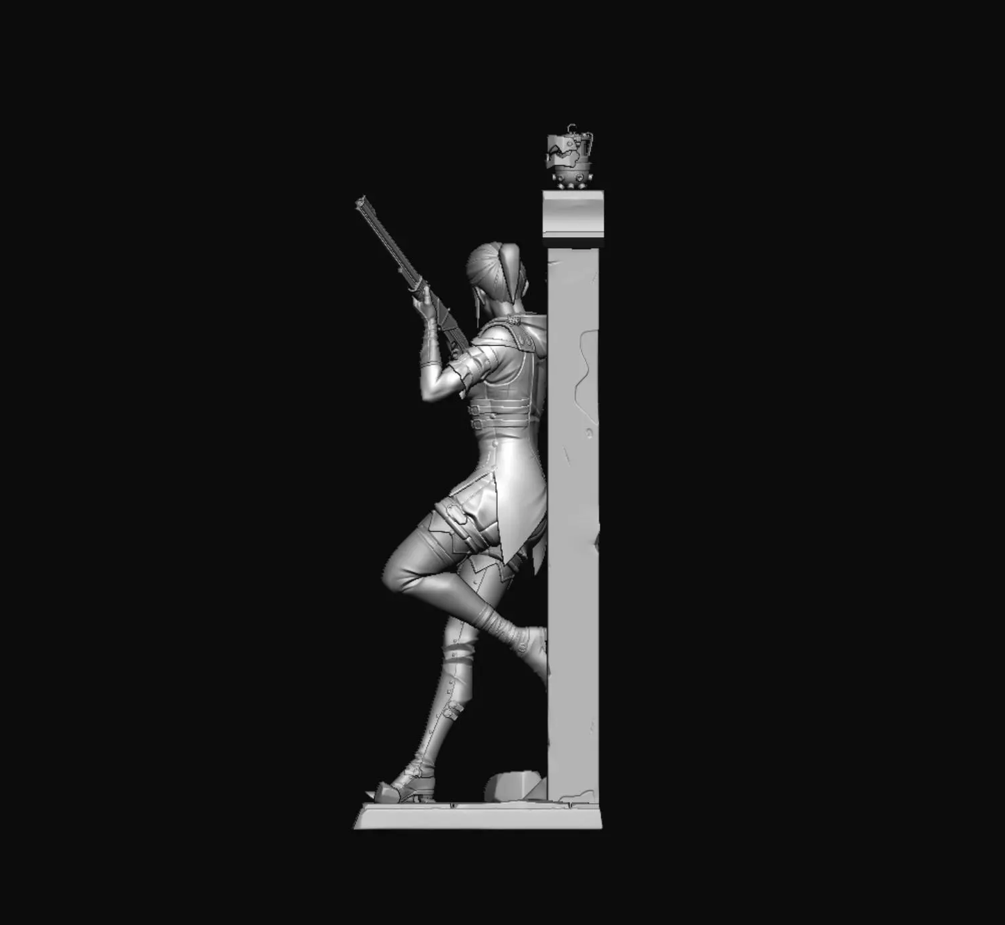 Caitlyn Figurine – Arcane Sheriff of Piltover Statue|- League of Legends Character Sculpture