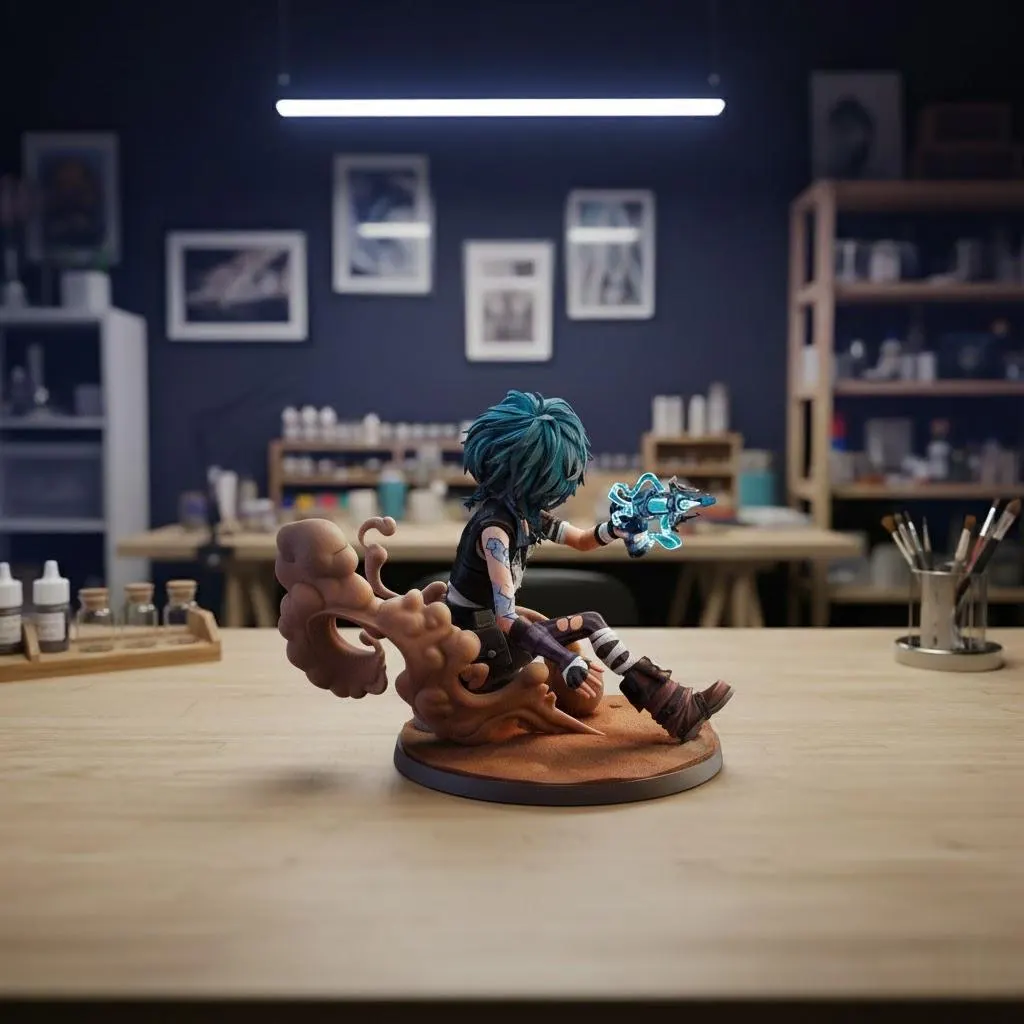 Isha – Handcrafted 3D Printed Figurine | Sci-Fantasy Collectible for Gamers & Collectors