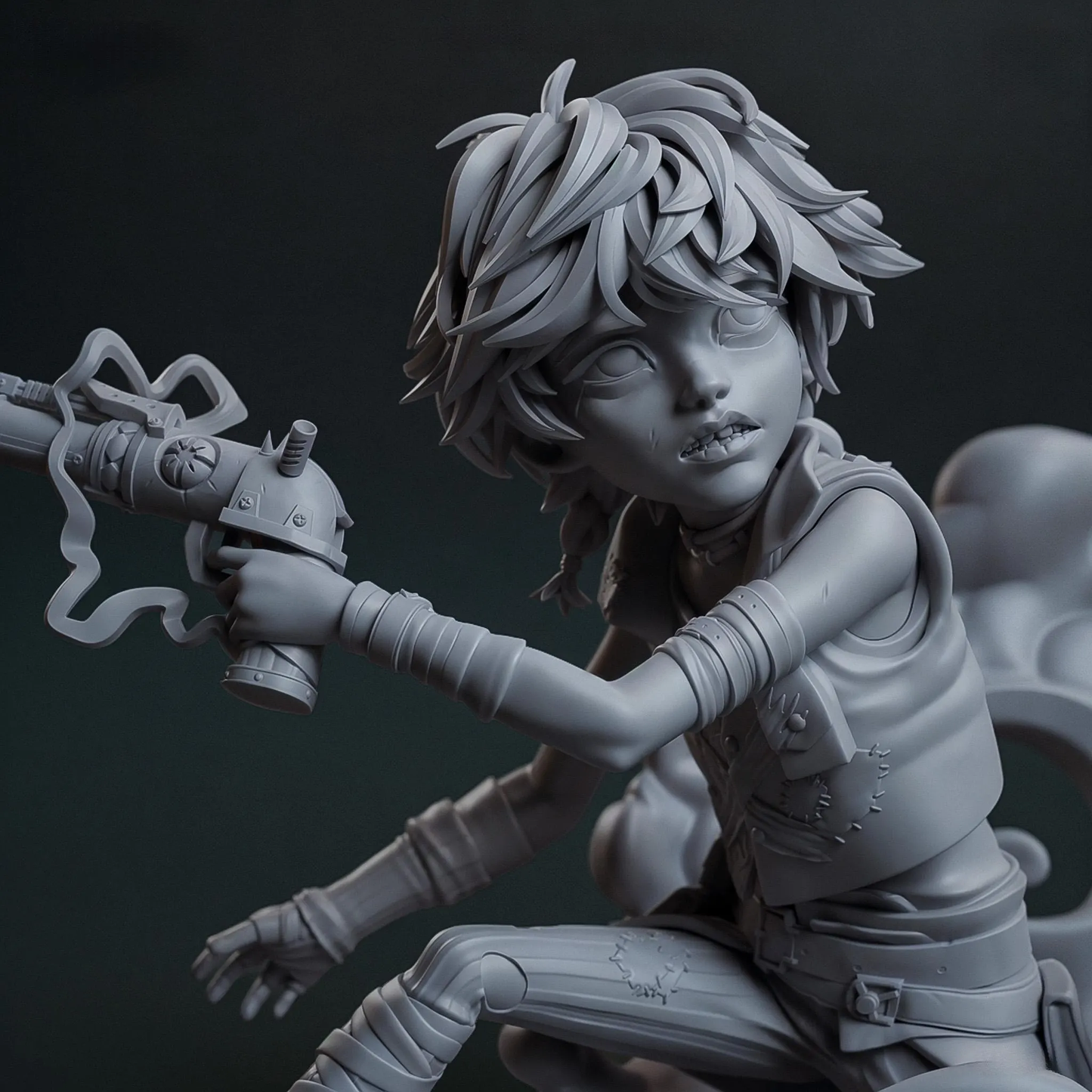 Isha – Handcrafted 3D Printed Figurine | Sci-Fantasy Collectible for Gamers & Collectors