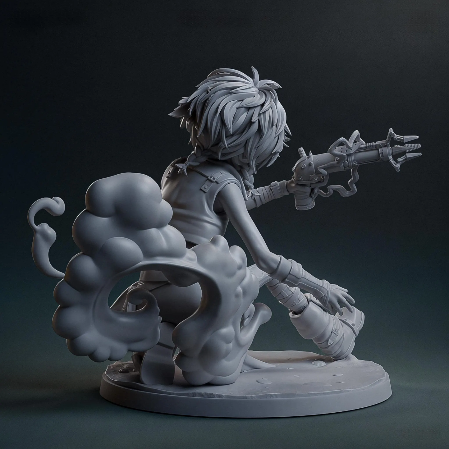 Isha – Handcrafted 3D Printed Figurine | Sci-Fantasy Collectible for Gamers & Collectors