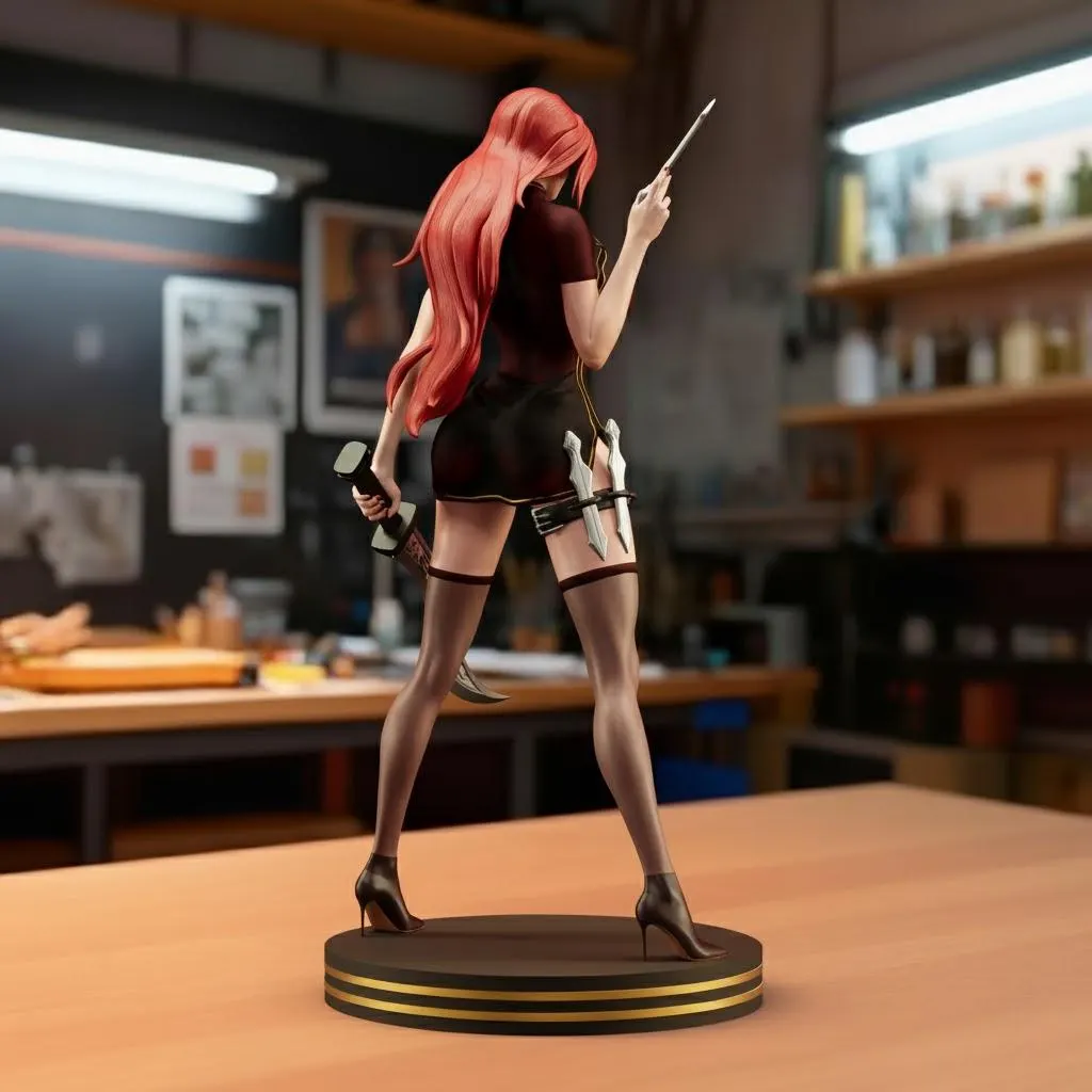 Katarina Figurine – Handcrafted 3D Printed Statue | League of Legends Character Sculpture