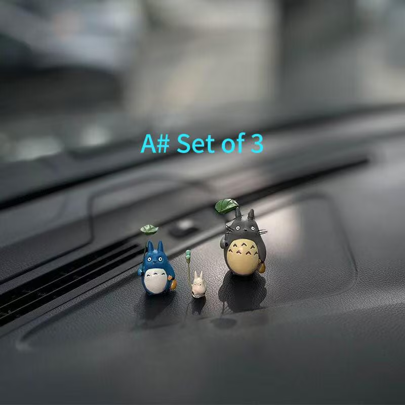 Cute Anime Car Dashboard Decor – Totoro Mini Ornaments