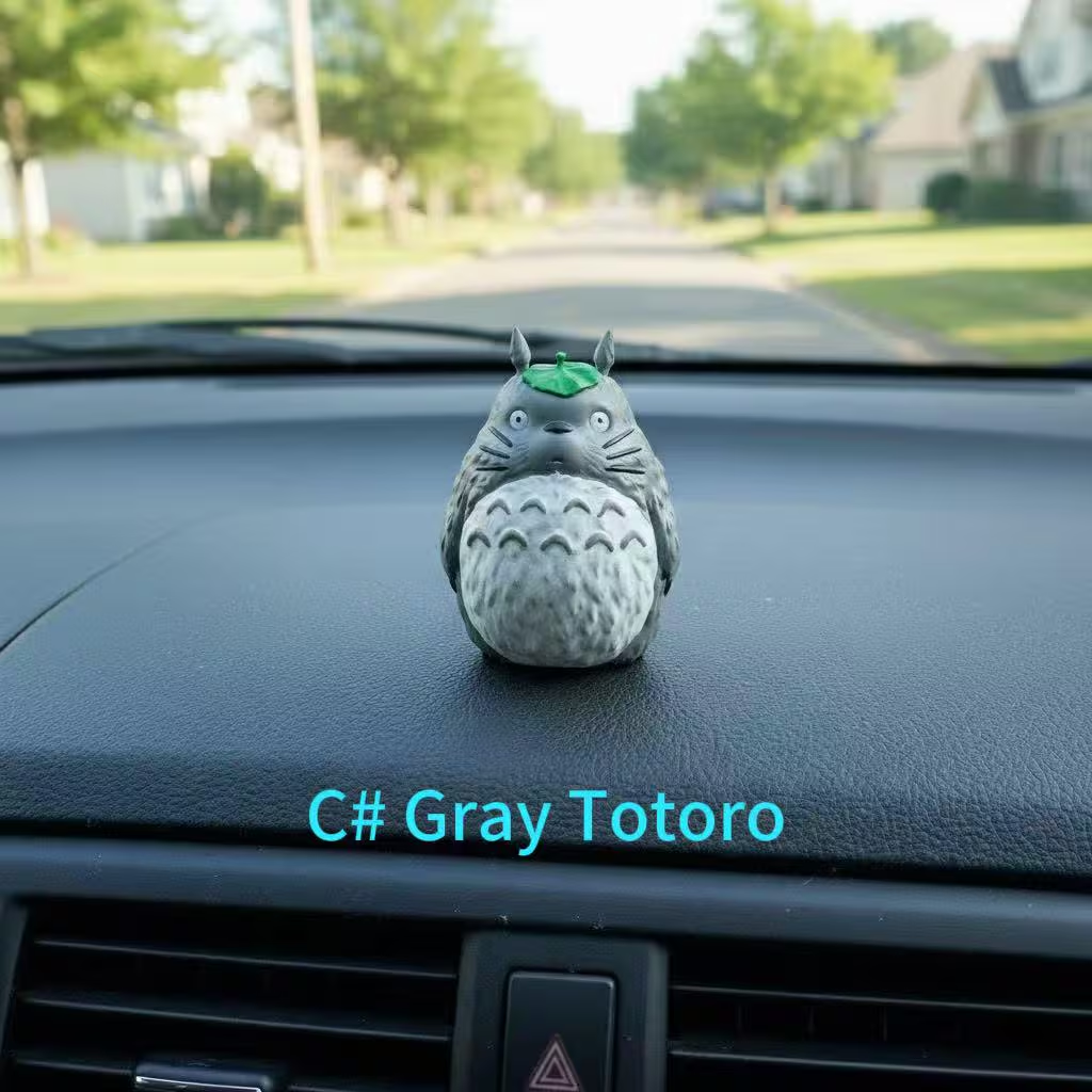 Cute Anime Car Dashboard Decor – Totoro Mini Ornaments