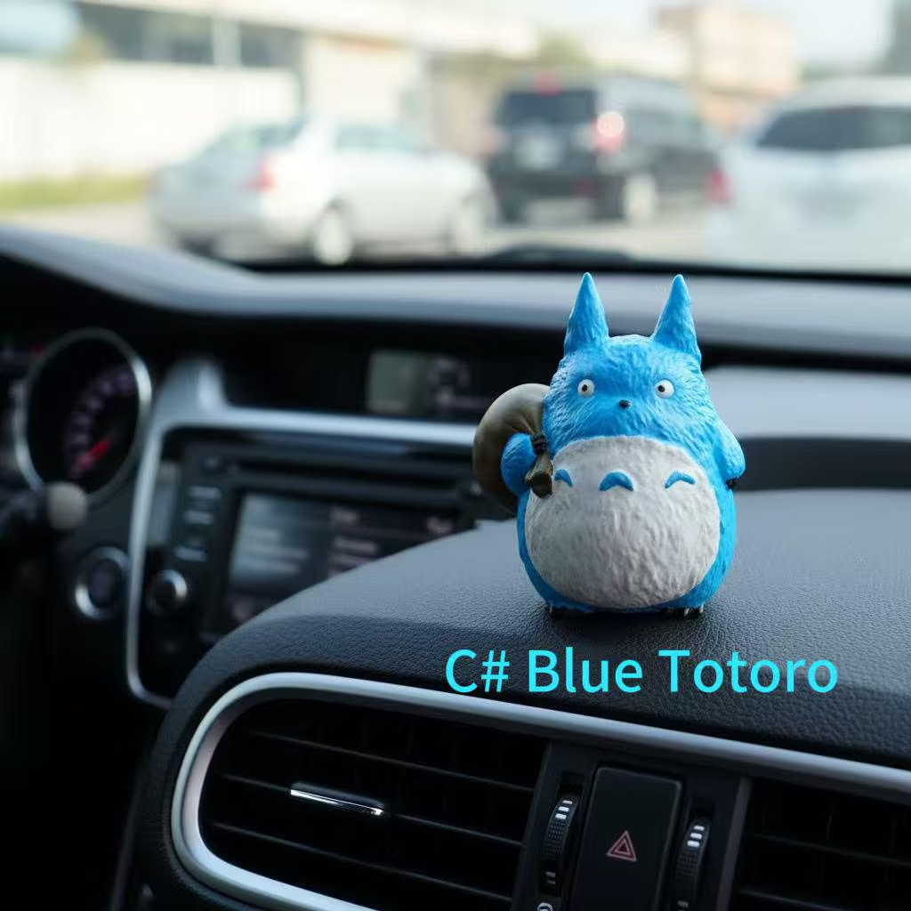 Cute Anime Car Dashboard Decor – Totoro Mini Ornaments