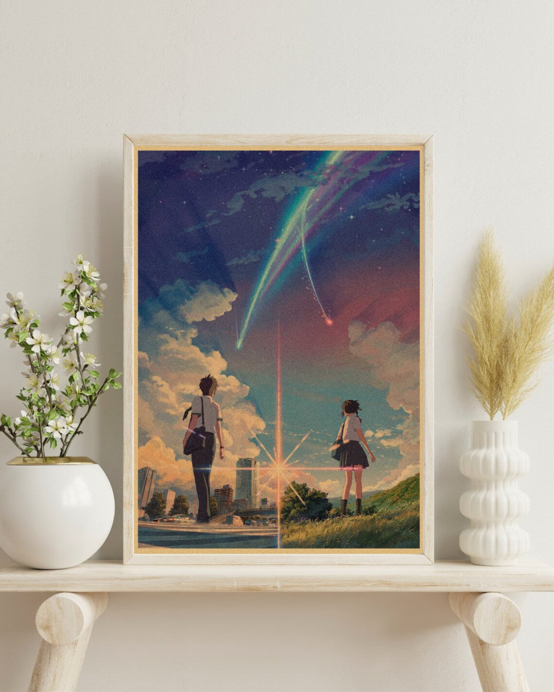 Your Name Anime Kraft Paper Poster For Your Home Decor & Nostalgic Collector Lovers Gift