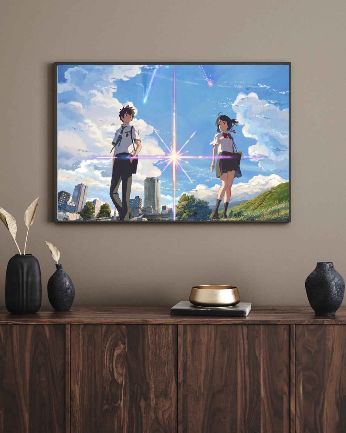 Your Name Anime Kraft Paper Poster For Your Home Decor & Nostalgic Collector Lovers Gift