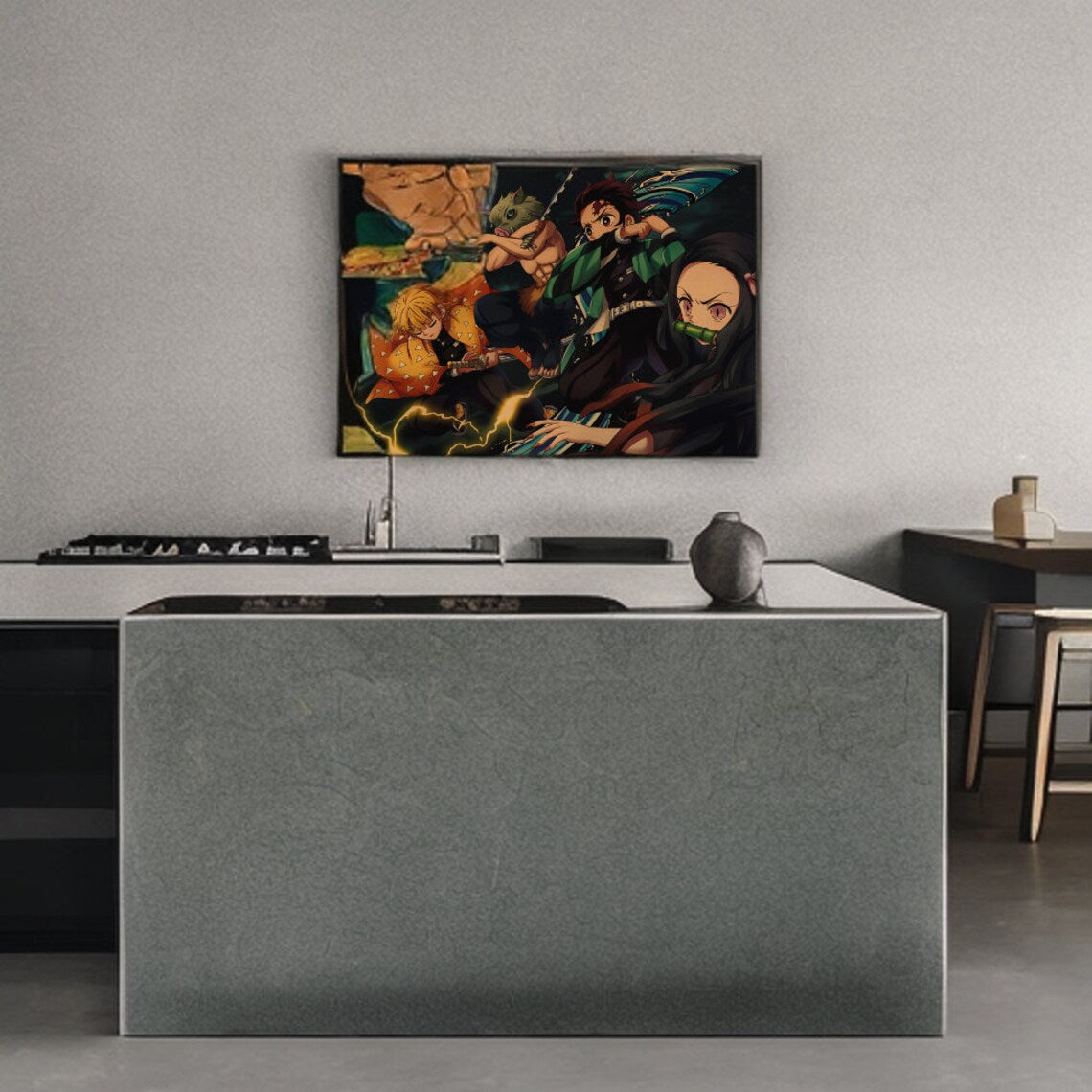 Demon Slayer Retro Anime Kraft Paper Poster For Your Home Decor & Nostalgic Collector Lovers Gift