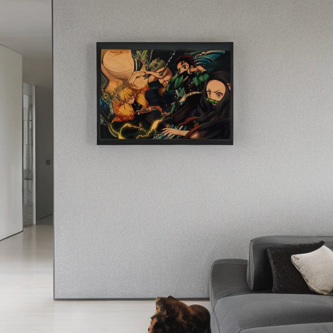 Demon Slayer Retro Anime Kraft Paper Poster For Your Home Decor & Nostalgic Collector Lovers Gift