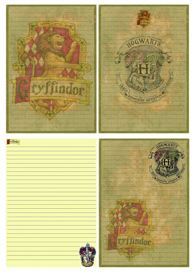 Wizard School Junk Journal Scrapbook Paper For DIY Crafts, Retro Junk Journal Background Paper Pack Supplies