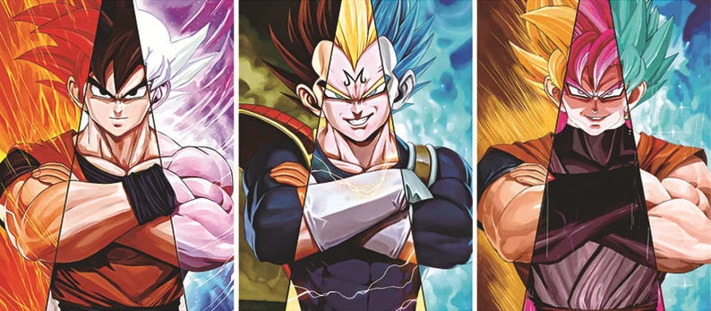 3D Lenticular Anime Poster Moving Wall Art, Animated Flip Effect Print, Unique Gift for Anime Lovers
