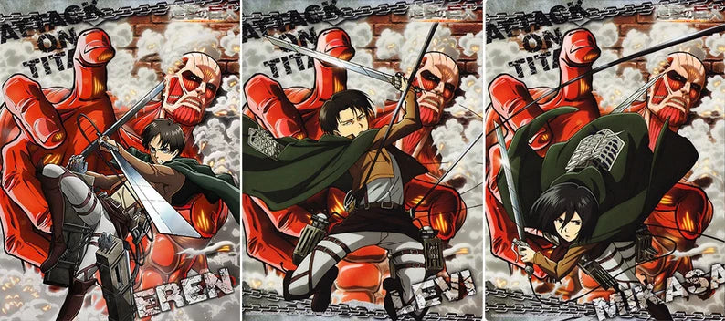 3D Lenticular Anime Poster Moving Wall Art, Animated Flip Effect Print, Unique Gift for Anime Lovers