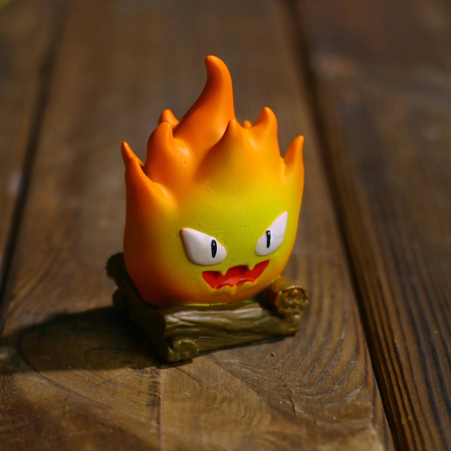 Handcrafted Fire Demon Figurine – 3D Printed Sculpture for Car Dashboard or Home Decor