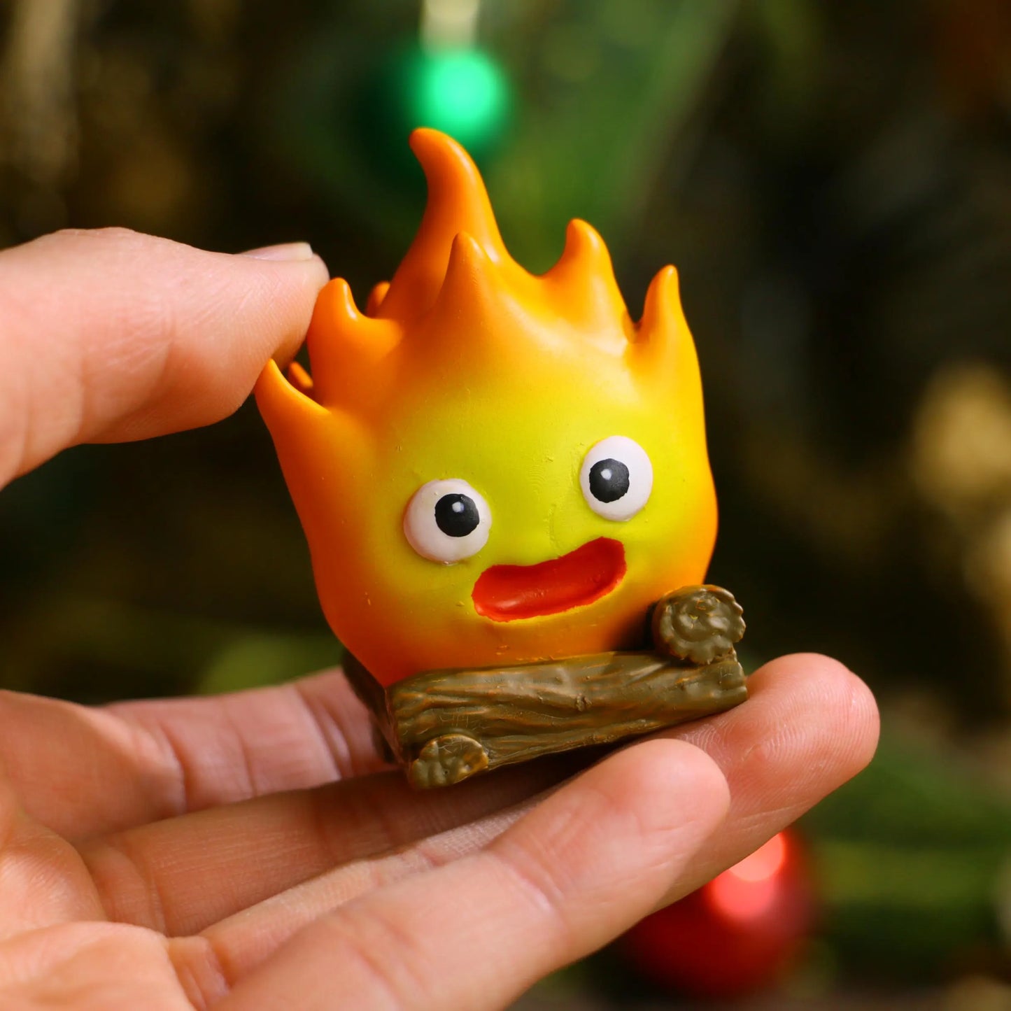 Handcrafted Fire Demon Figurine – 3D Printed Sculpture for Car Dashboard or Home Decor