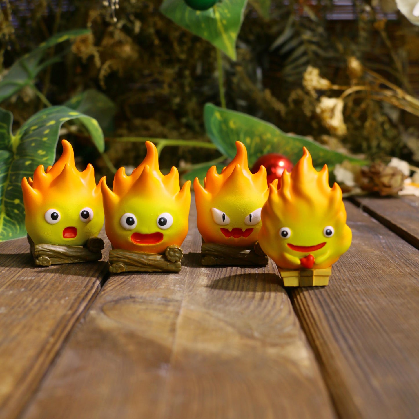 Handcrafted Fire Demon Figurine – 3D Printed Sculpture for Car Dashboard or Home Decor