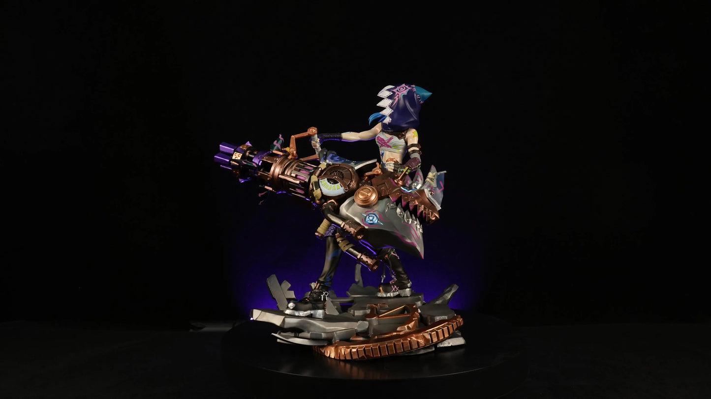 Arcane Jinx Figurine – Handcrafted 3D Printed Statue | League of Legends Character Sculpture
