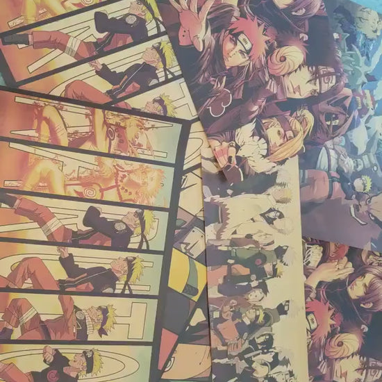 Retro Anime Kraft Paper Poster For Your Home Decor & Nostalgic Collector Lovers Gift