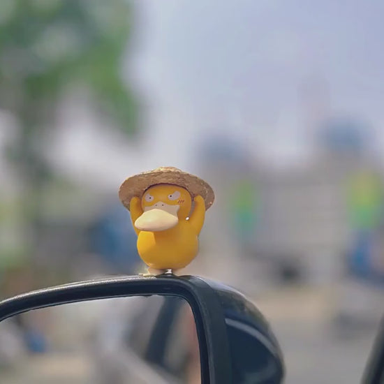 Cute Duck Anime Figurine Car Dashboard Decor, Standing Car Pendant Ornament, Car Interior Decoration
