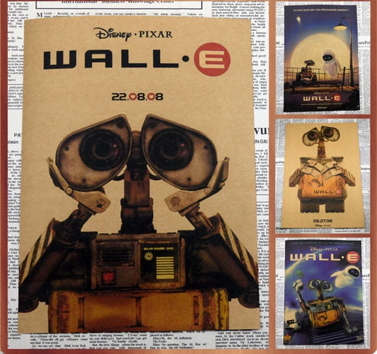WALL-E Retro Kraft Paper Poster For Your Home Decor & Nostalgic Collector Lovers Gift
