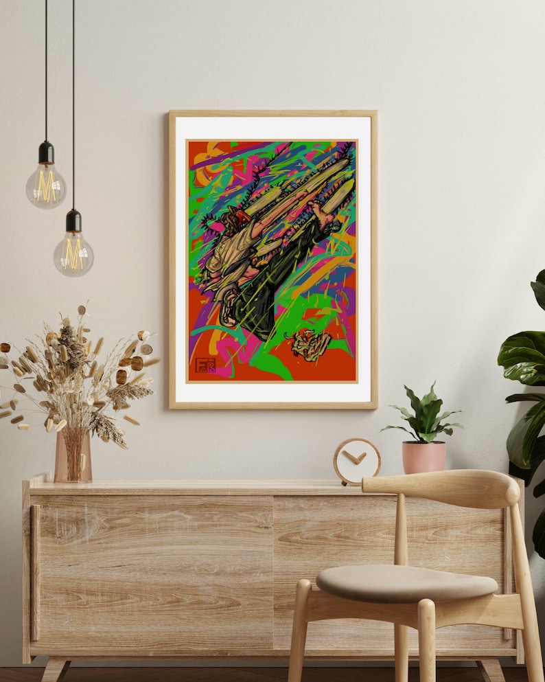 Chainsaw Man Anime Kraft Paper Poster For Your Home Decor & Nostalgic Collector Lovers Gift