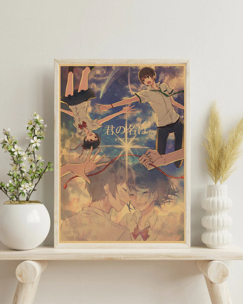 Anime Kraft Paper Poster For Your Home Decor & Nostalgic Collector Lovers Gift