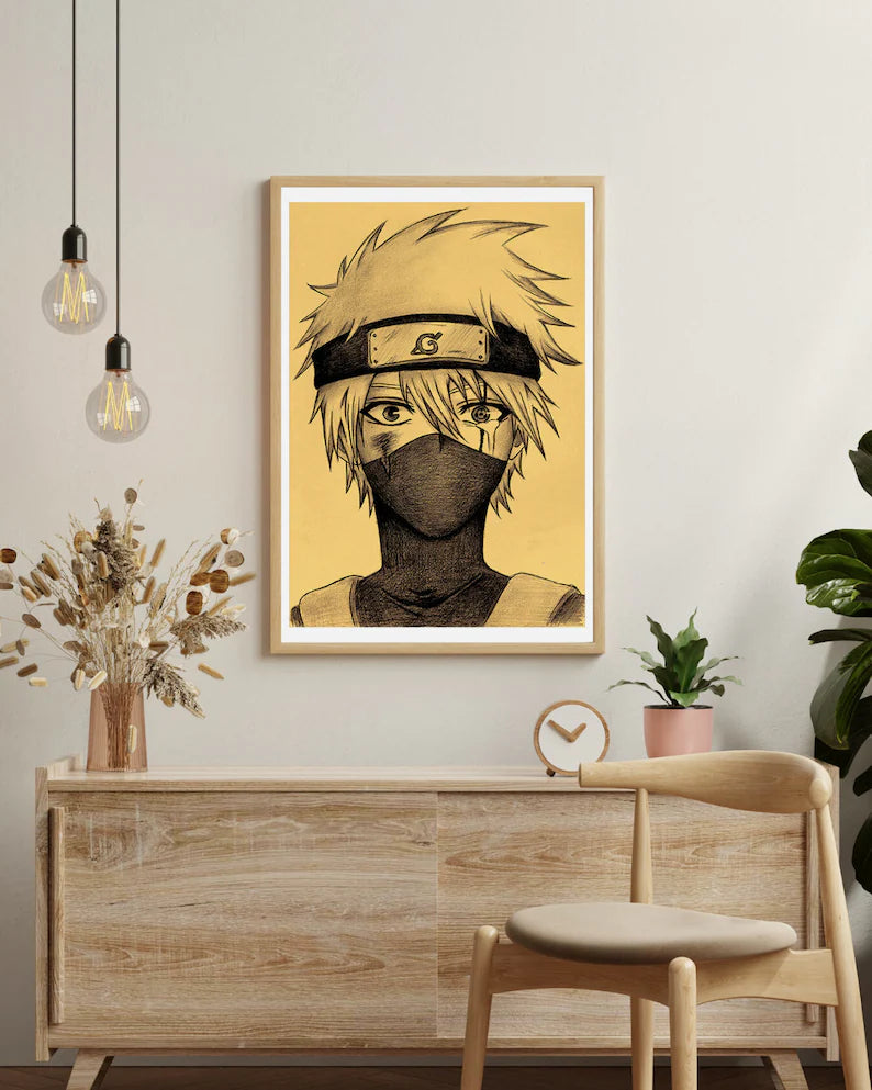 Naruto Retro Anime Kraft Paper Poster For Your Home Decor & Nostalgic Collector Lovers Gift