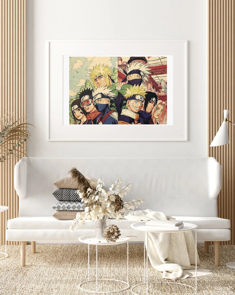 Naruto Retro Anime Kraft Paper Poster For Your Home Decor & Nostalgic Collector Lovers Gift
