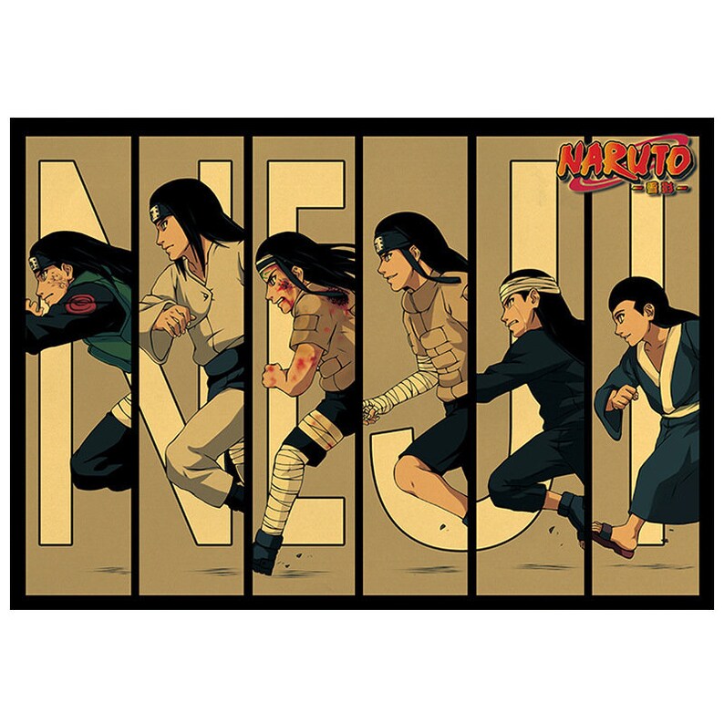 Naruto Retro Anime Kraft Paper Poster For Your Home Decor & Nostalgic Collector Lovers Gift