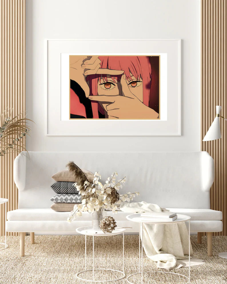 Chainsaw Man Retro Anime Kraft Paper Poster For Your Home Decor & Nostalgic Collector Lovers Gift