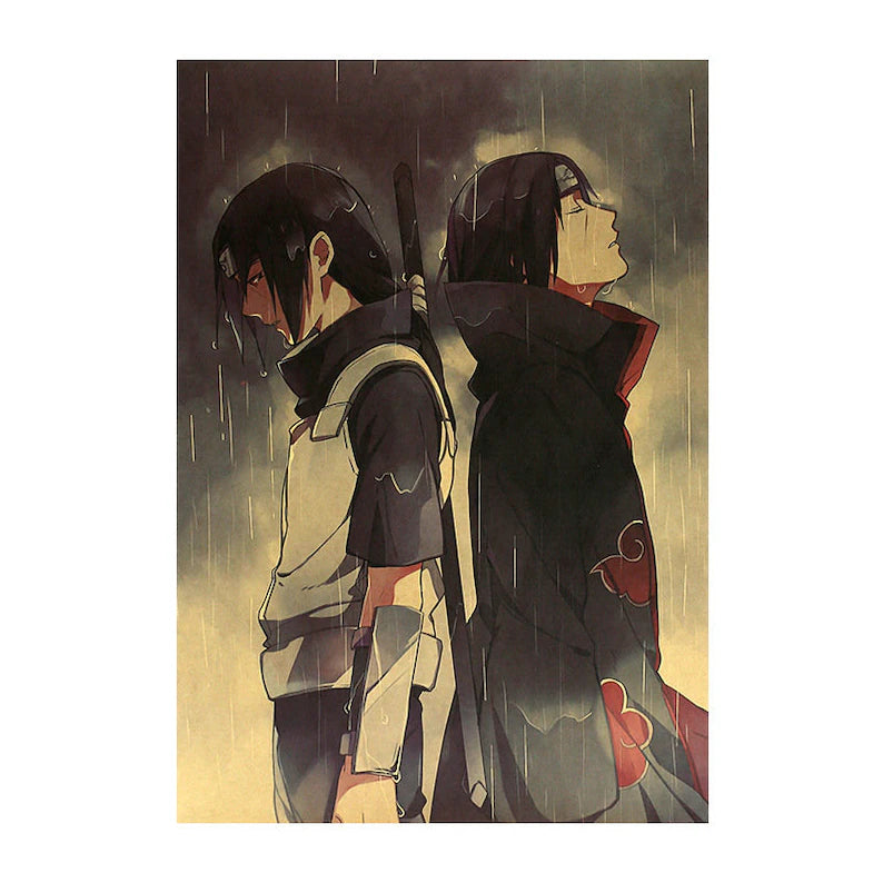 Naruto Retro Anime Kraft Paper Poster For Your Home Decor & Nostalgic Collector Lovers Gift