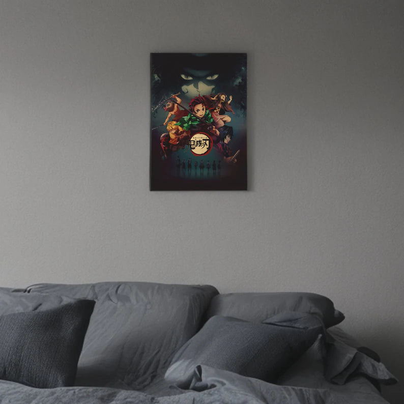 Demon Slayer Retro Anime Kraft Paper Poster For Your Home Decor & Nostalgic Collector Lovers Gift