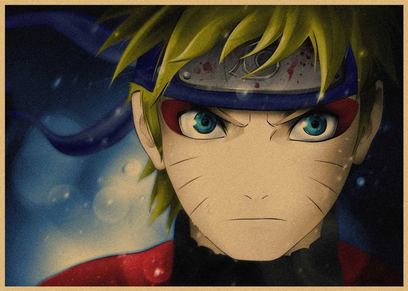 Naruto Retro Anime Kraft Paper Poster For Your Home Decor & Nostalgic Collector Lovers Gift