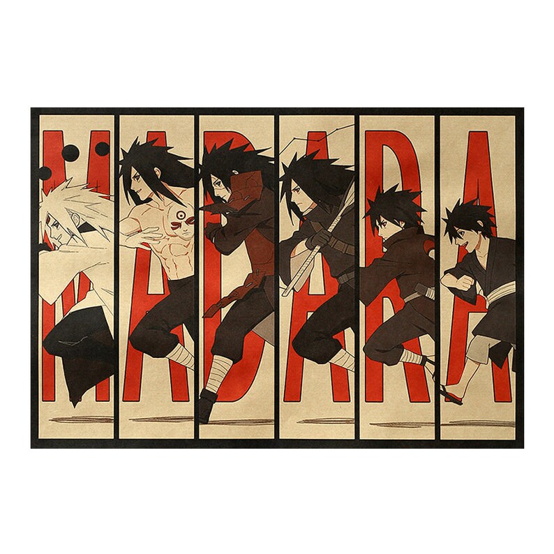 Naruto Retro Anime Kraft Paper Poster For Your Home Decor & Nostalgic Collector Lovers Gift