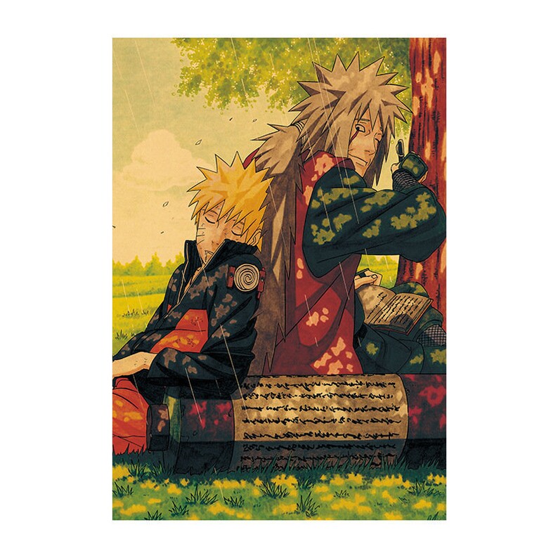 Naruto Retro Anime Kraft Paper Poster For Your Home Decor & Nostalgic Collector Lovers Gift