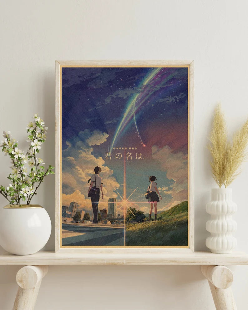 Anime Kraft Paper Poster For Your Home Decor & Nostalgic Collector Lovers Gift