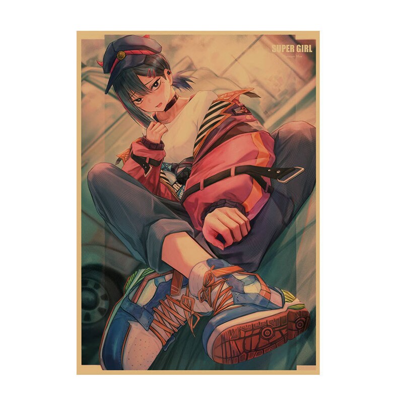 Chainsaw Man Retro Anime Kraft Paper Poster For Your Home Decor & Nostalgic Collector Lovers Gift