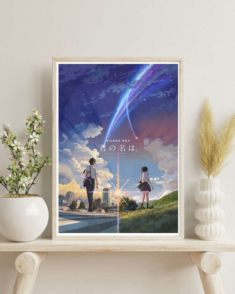 Your Name Anime Kraft Paper Poster For Your Home Decor & Nostalgic Collector Lovers Gift