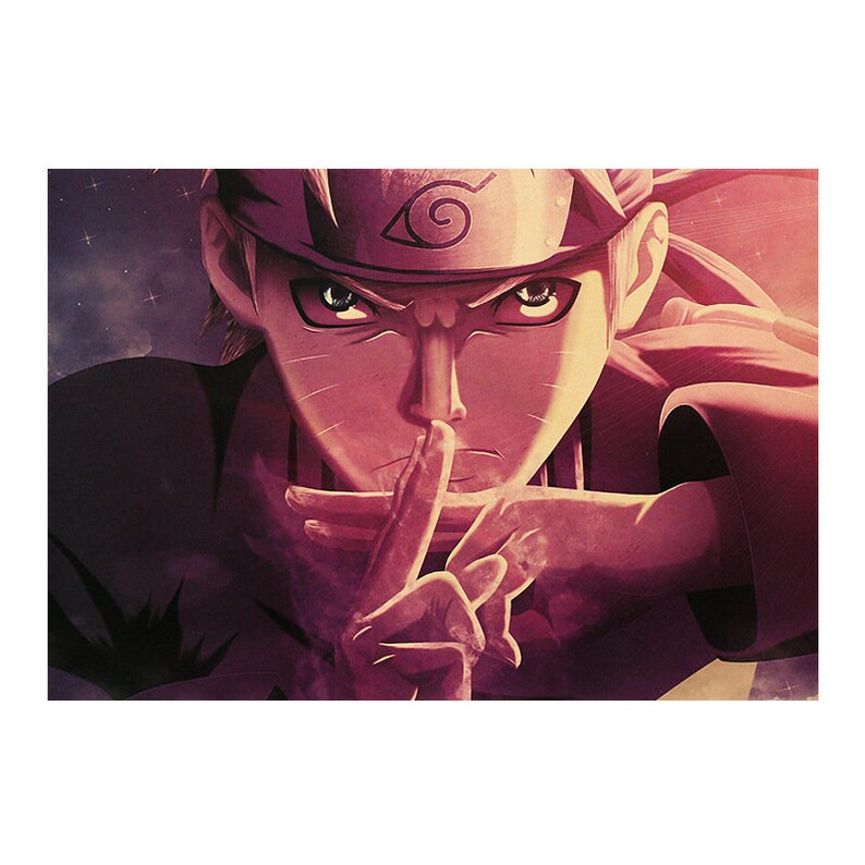Naruto Retro Anime Kraft Paper Poster For Your Home Decor & Nostalgic Collector Lovers Gift