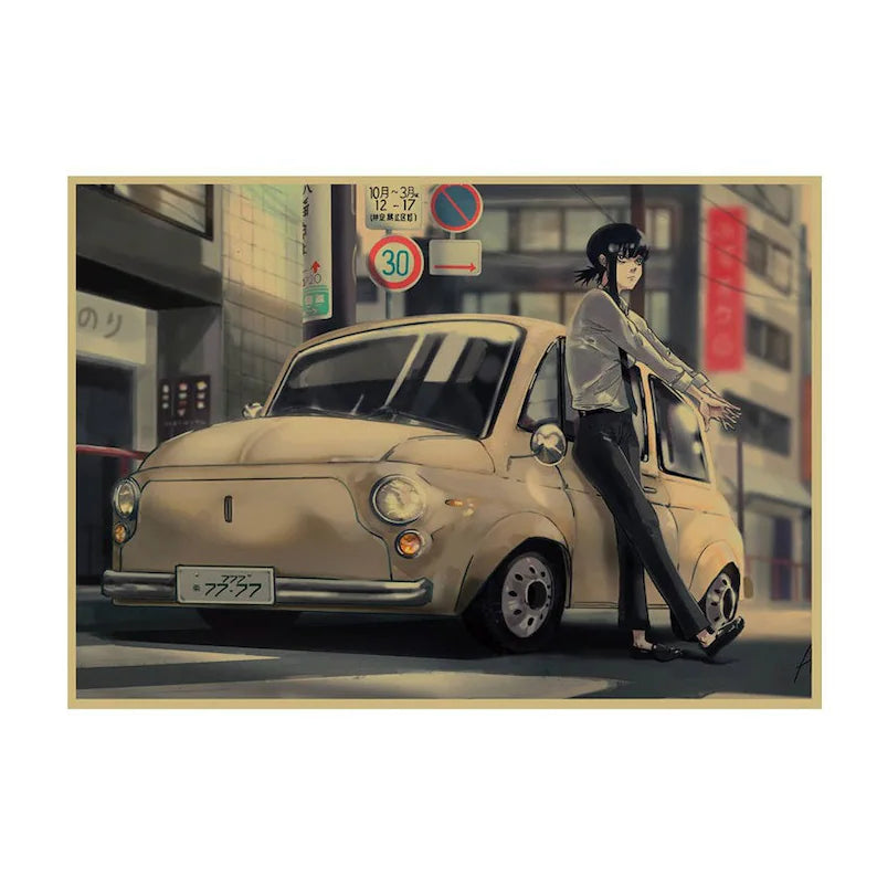 Chainsaw Man Retro Anime Kraft Paper Poster For Your Home Decor & Nostalgic Collector Lovers Gift