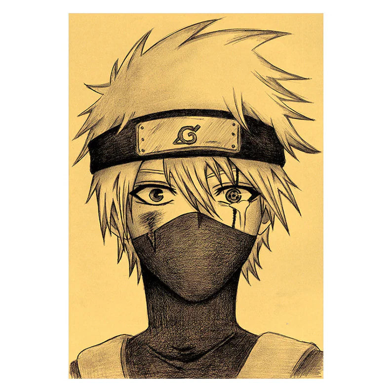 Naruto Retro Anime Kraft Paper Poster For Your Home Decor & Nostalgic Collector Lovers Gift